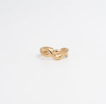 Twisted Flow Open Ring - Gold - Ektaraa