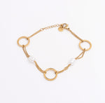 The Pearl Duo - Anti-Tarnish Pearl Jewelry Set | Éktaraa – demi-fine jewellery, 18K PVD gold, waterproof | Éktaraa – view 3