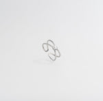 Double Band Disc Ring - Silver - Ektaraa