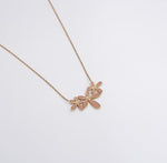 Pink Floral Necklace - Ektaraa