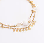 Perles & Ronds Layered Bracelet - Ektaraa