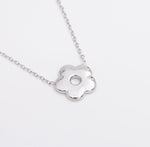 Silver Bloom Pendant Necklace - Ektaraa