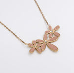 Pink Floral Necklace - Ektaraa