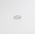Double Band Disc Ring - Silver - Ektaraa