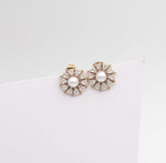 Sunburst Pearl Stud - Gold - Ektaraa
