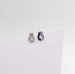 Teardrop Pavé Studs - Silver - Ektaraa