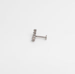 Starline Cluster Bar Stud - Silver - Ektaraa