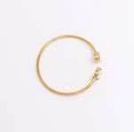 Clair de Lune Solitaire Cuff - Gold - Ektaraa