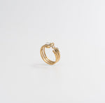 Marquise Petal Wrap Ring - Gold - Ektaraa