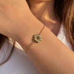 Fleur Chain Bracelet - Gold – demi-fine bracelet, 18K PVD gold, waterproof | Éktaraa