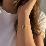 Laurel Knot Bracelet – demi-fine bracelet, 18K PVD gold, waterproof | Éktaraa