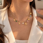 Tidal Tales | Éktaraa – demi-fine necklace, 18K PVD gold, anti-tarnish | Éktaraa