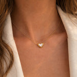Heart Outline Chain | Éktaraa – demi-fine necklace, 18K PVD gold, anti-tarnish | Éktaraa
