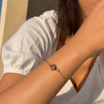 Scarlet Luck | Éktaraa – demi-fine bracelet, 18K PVD gold, anti-tarnish | Éktaraa