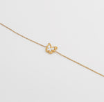 Butterfly Charm Set - Anti-Tarnish 18K Gold Bracelet & Nec – demi-fine jewellery, 18K PVD gold, waterproof | Éktaraa – view 2