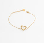 Amora Heart Bracelet – 18K PVD Coated | Éktaraa - Ektaraa