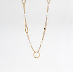 The Pearl Duo - Anti-Tarnish Pearl Jewelry Set | Éktaraa – demi-fine jewellery, 18K PVD gold, waterproof | Éktaraa – view 2