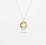 golden rings pendant – 18K PVD Coated | Éktaraa - Ektaraa