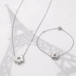 The Fleur Silver Set - Anti-Tarnish Minimalist Jewelry Set – demi-fine jewellery, 18K PVD gold, waterproof | Éktaraa – view 2