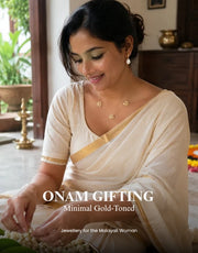 Onam Gifting: Minimal Gold-Toned Jewellery for the Malayali Woman