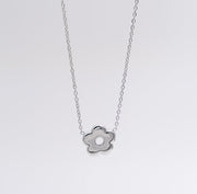 Silver Bloom Pendant Necklace - Ektaraa