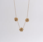 Trio Rosette Necklace - Ektaraa