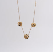 Trio Rosette Necklace - Ektaraa