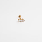 Gold Baguette Trio Labret - Ektaraa