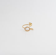 Butterfly Pearl Ring — Gold