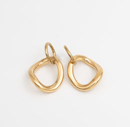 Interlinked Organic Hoops - Gold - Ektaraa
