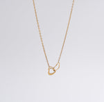 Interlocked Hearts Chain Necklace - Ektaraa