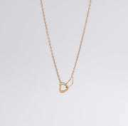 Interlocked Hearts Chain Necklace - Ektaraa