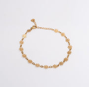 Daisy Chain Anklet - Gold - Ektaraa