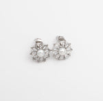 Sunburst Pearl Stud - Silver - Ektaraa