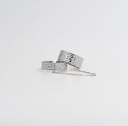 Linked Chain Duo Ring Set - Silver - Ektaraa