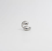 Sculpted Drop Ring - Silver - Ektaraa