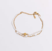 Pearl de Mer Layered Bracelet - Ektaraa