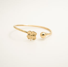 Clover d’Or Open Bangle