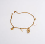 Coastal Charm Anklet - Gold - Ektaraa