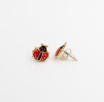 Ladybug Charm Studs - Ektaraa
