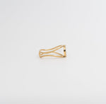 Halo Pavé Wrap Ring - Gold - Ektaraa