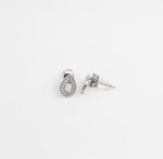 Teardrop Pavé Studs - Silver - Ektaraa