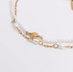 Pearl de Mer Layered Bracelet - Ektaraa