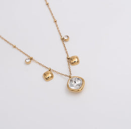 Victorian Crystal Drop Necklace - Ektaraa