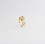 Daisy Spiral Ring - Gold - Ektaraa