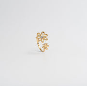Daisy Spiral Ring - Gold - Ektaraa