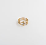 Marquise Petal Wrap Ring - Gold - Ektaraa