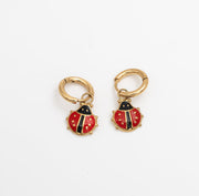 Ladybug Mini Hoops - Ektaraa