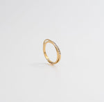 Pavé Edge Cuff Ring - Gold - Ektaraa