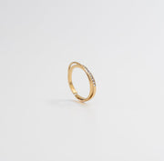 Pavé Edge Cuff Ring - Gold - Ektaraa